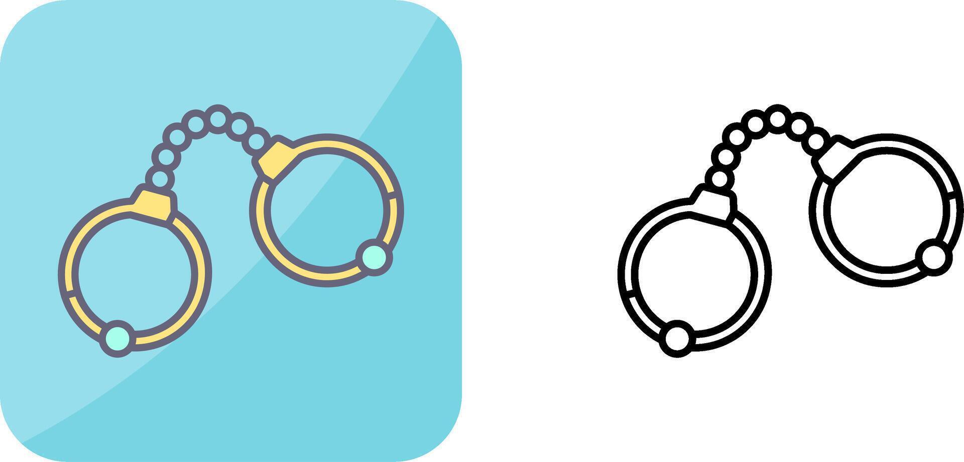 Handcuffs Icon Design vector