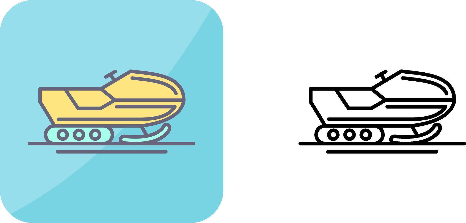 Snowmobile Icon Design vector