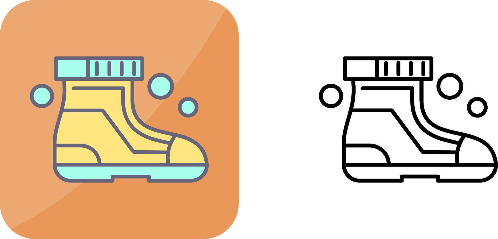 esquí botas icono diseño vector