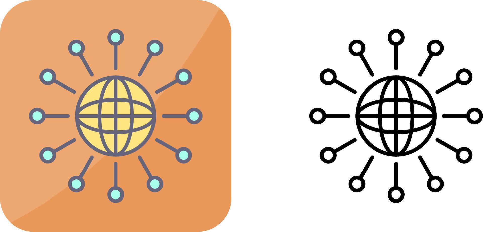 Networking Icon Design vector