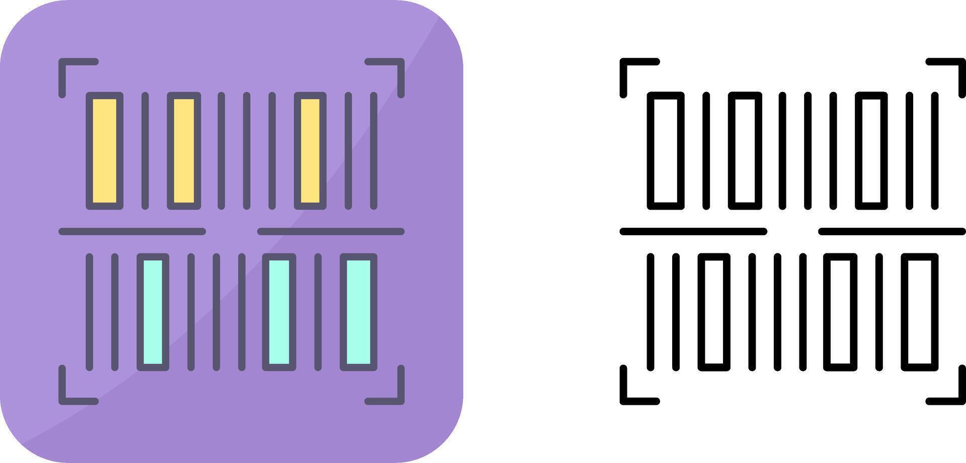 BarCode Icon Design vector