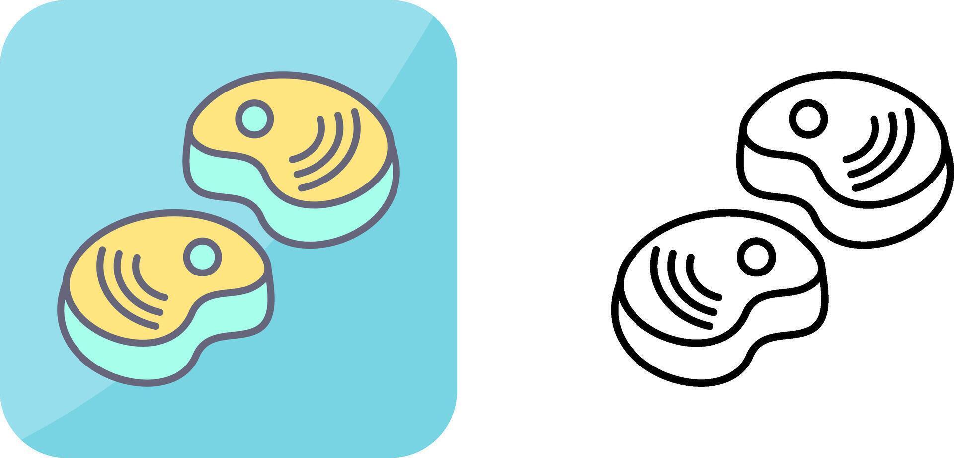 Steak Icon Design vector