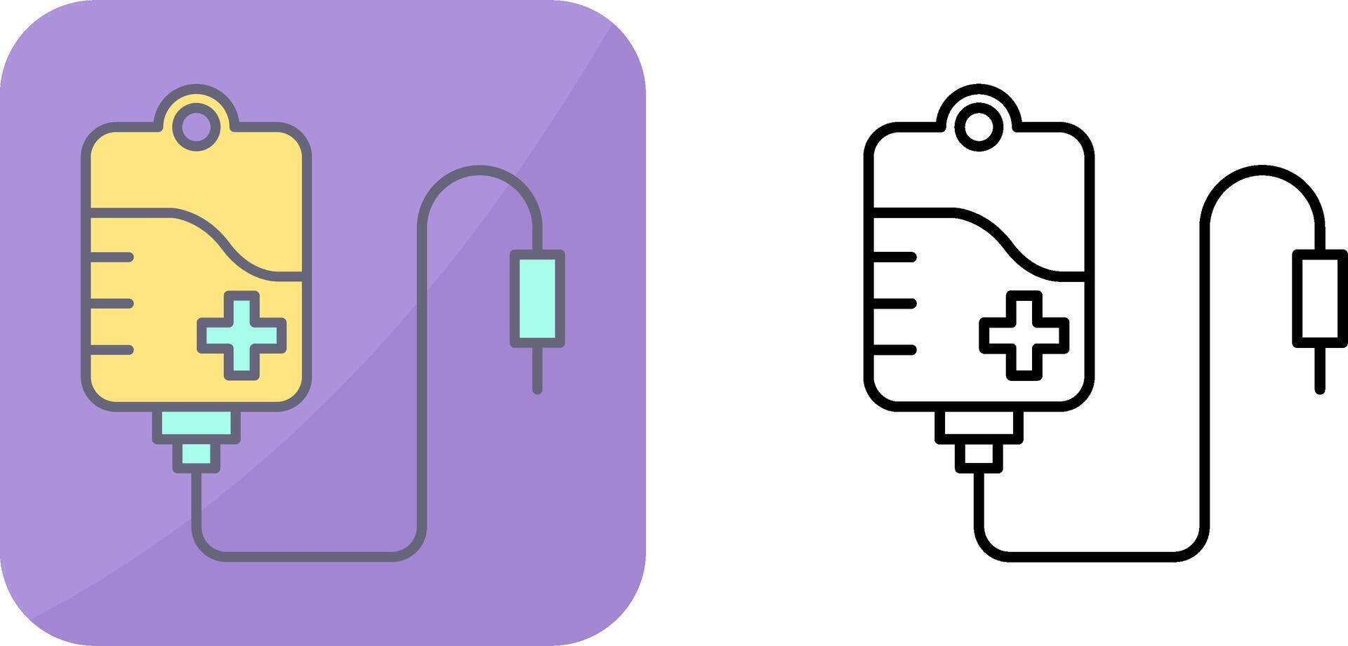 Blood Bag Icon Design vector