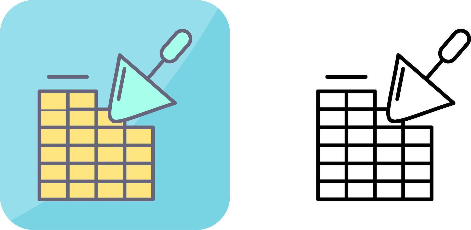 Brickwall Icon Design vector