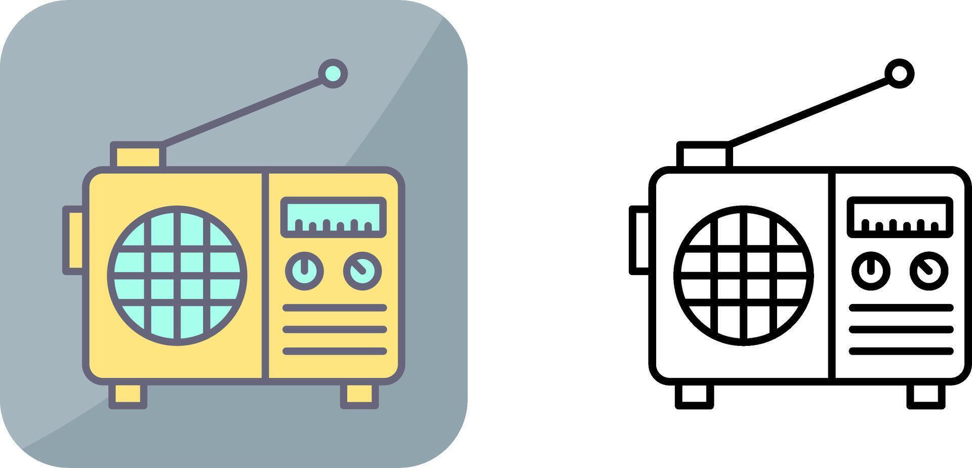 Radio Icon Design vector