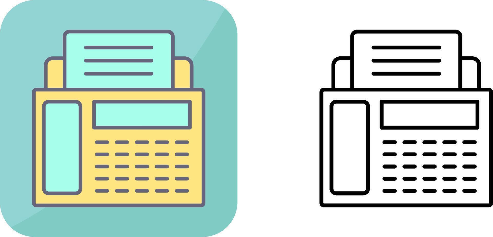 Fax Machine Icon Design vector
