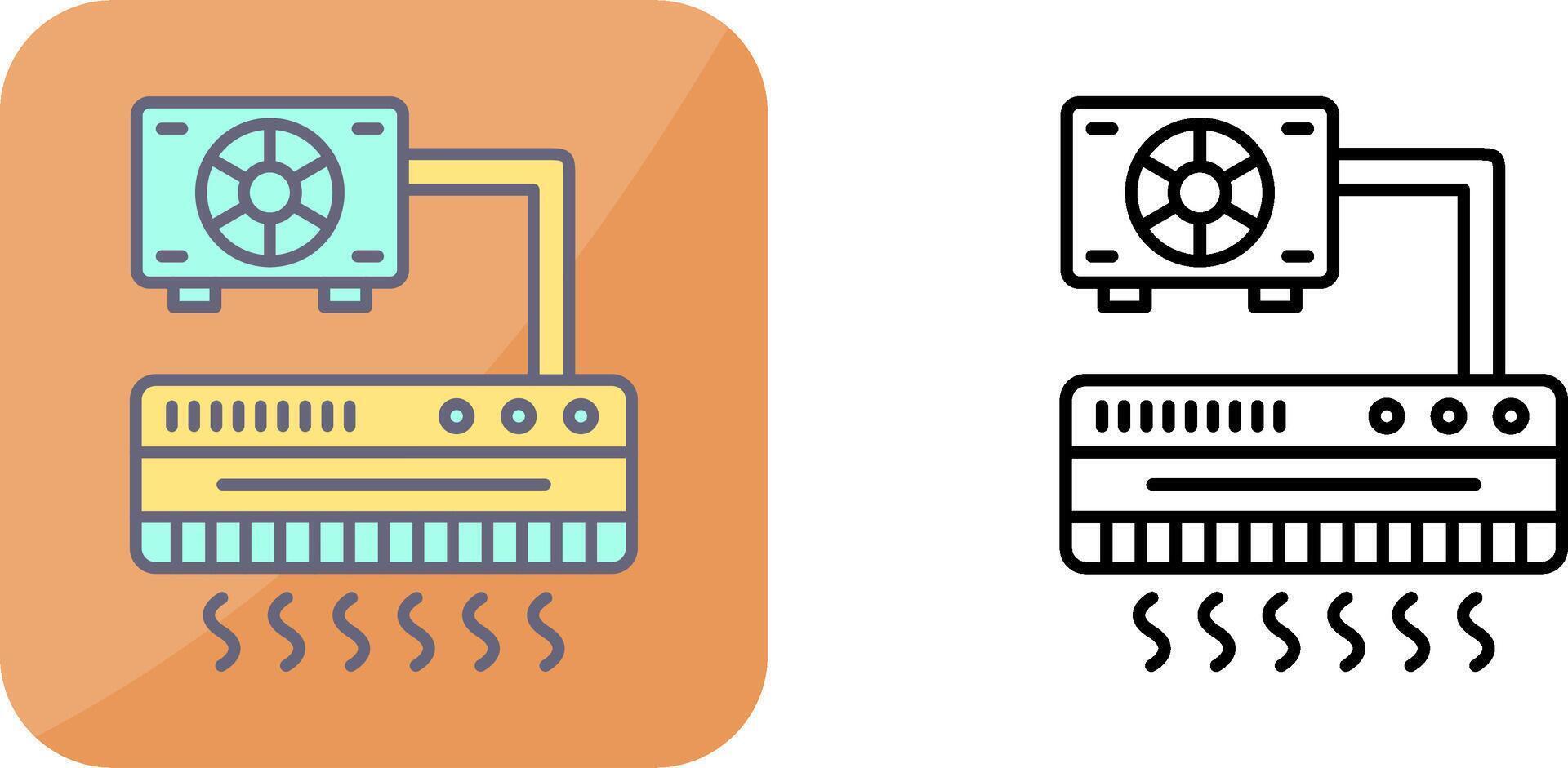 Air Conditioner Icon Design vector
