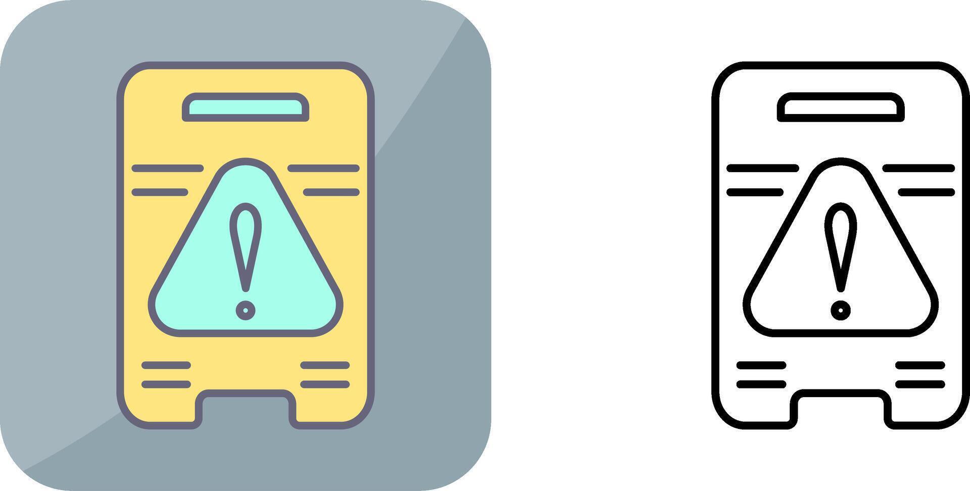 Caution Sign Icon Design vector