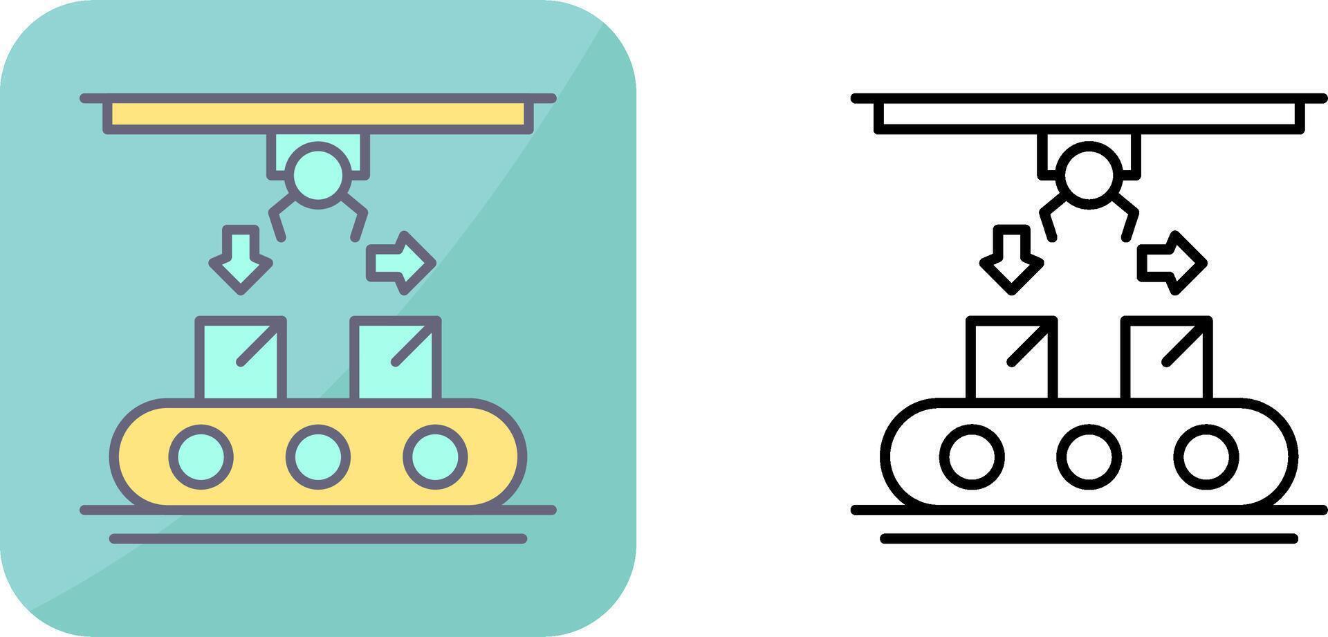 Coneyor Icon Design vector