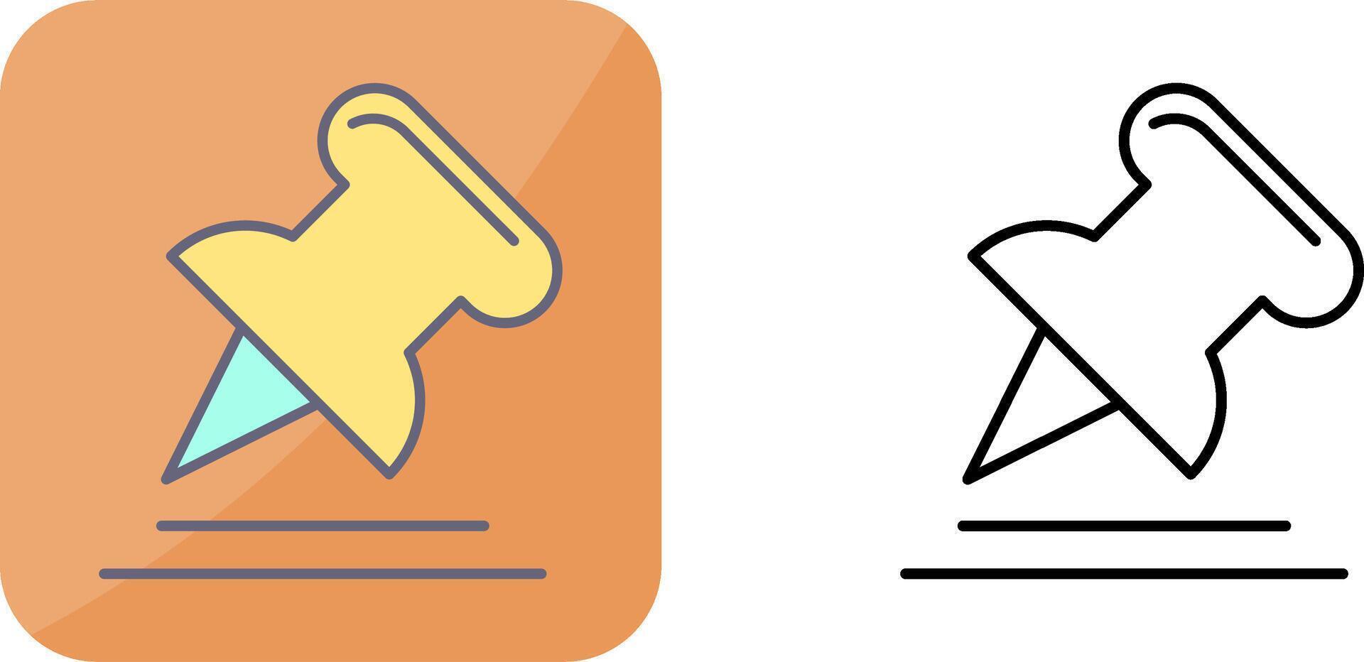 Pin Icon Design vector