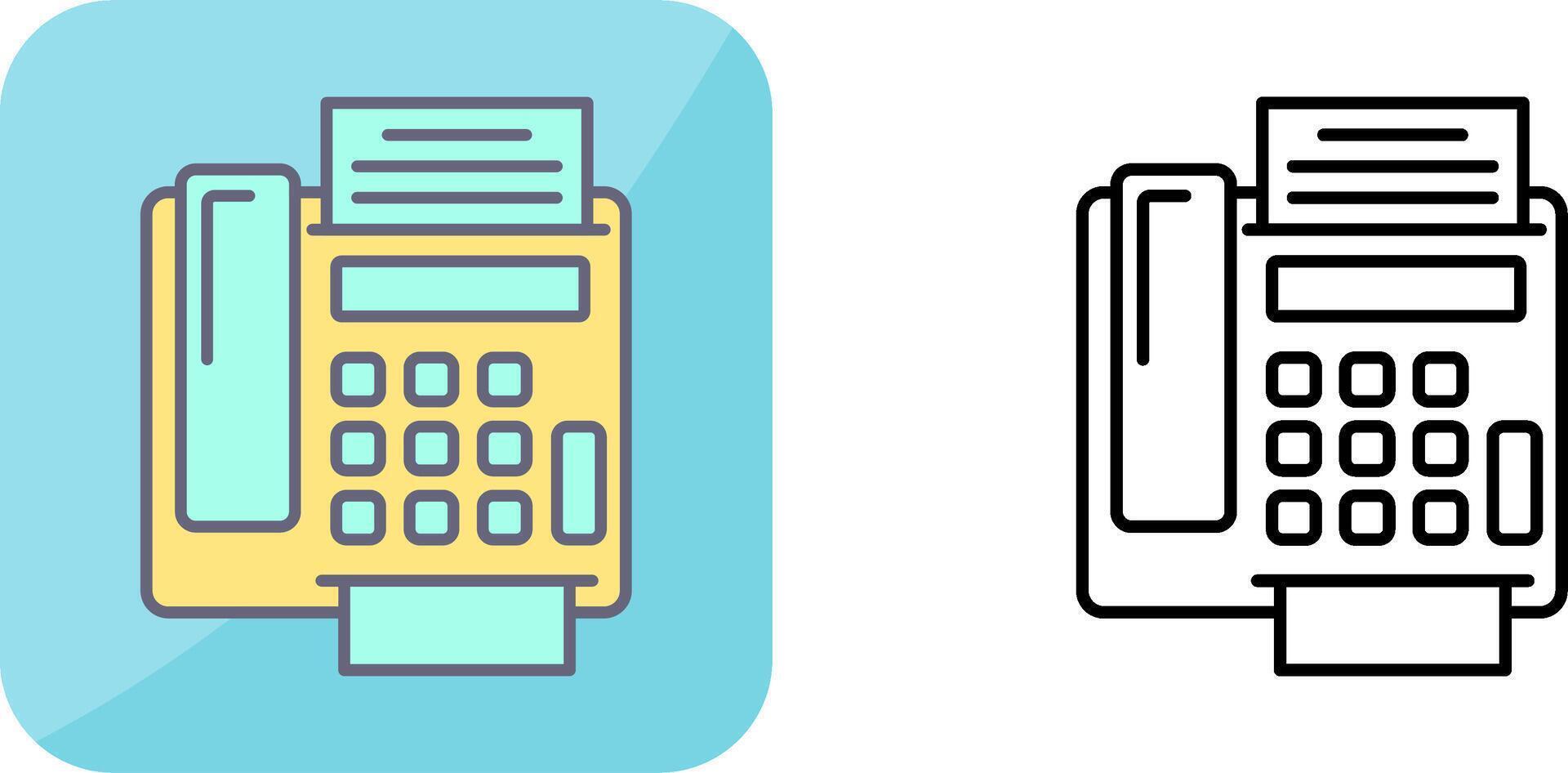 fax Machine Icon Design vector