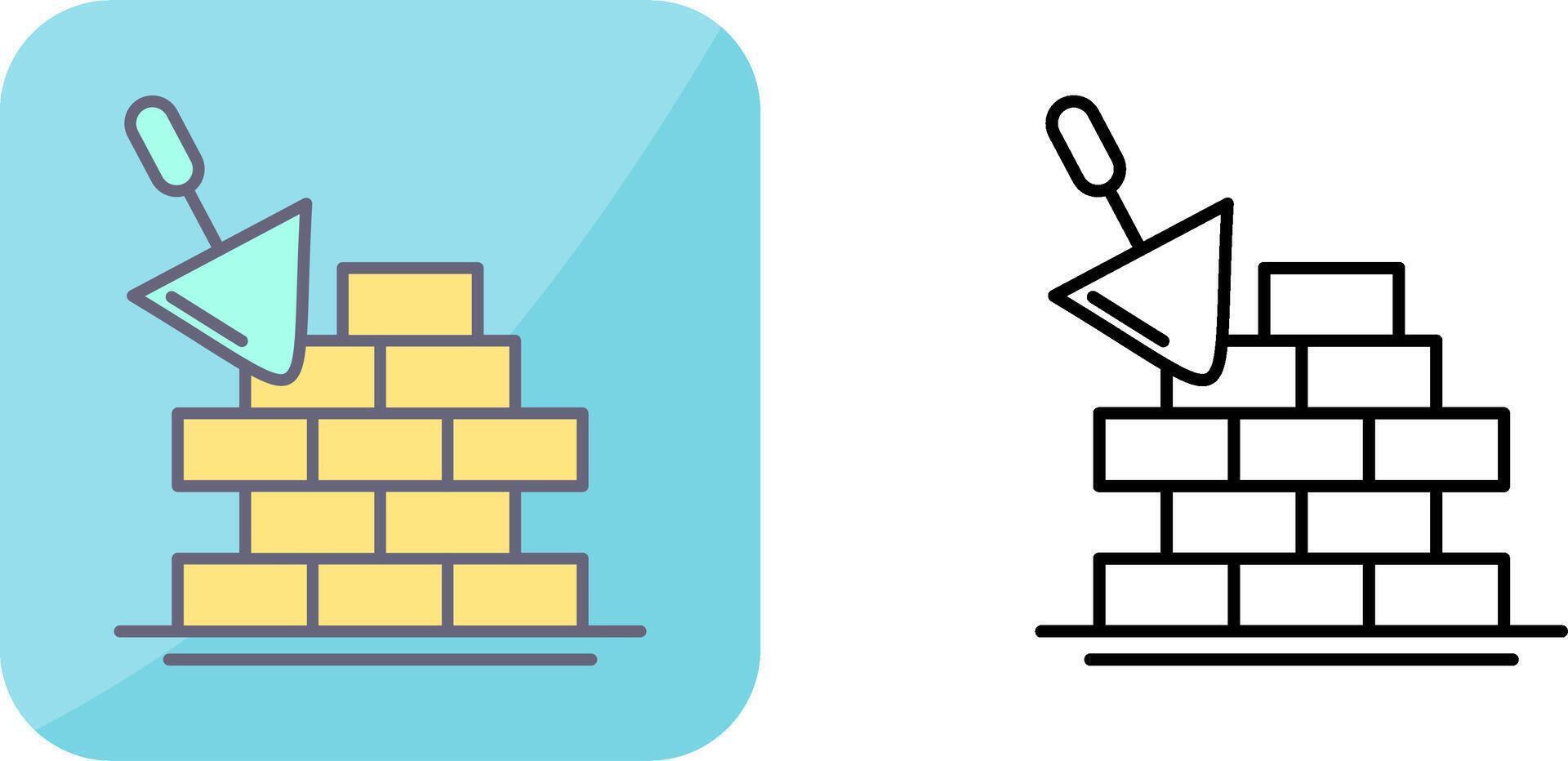 Brickwall Icon Design vector