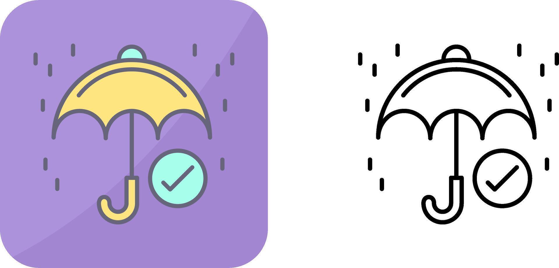 Keep Dry Icon Design vector