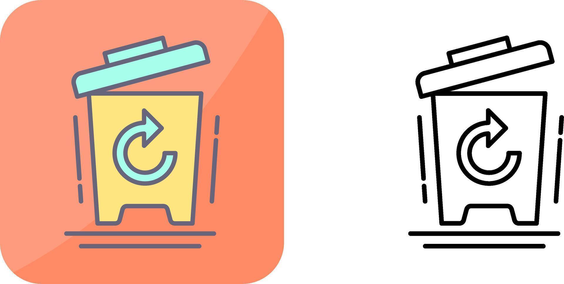 Bin Icon Design vector