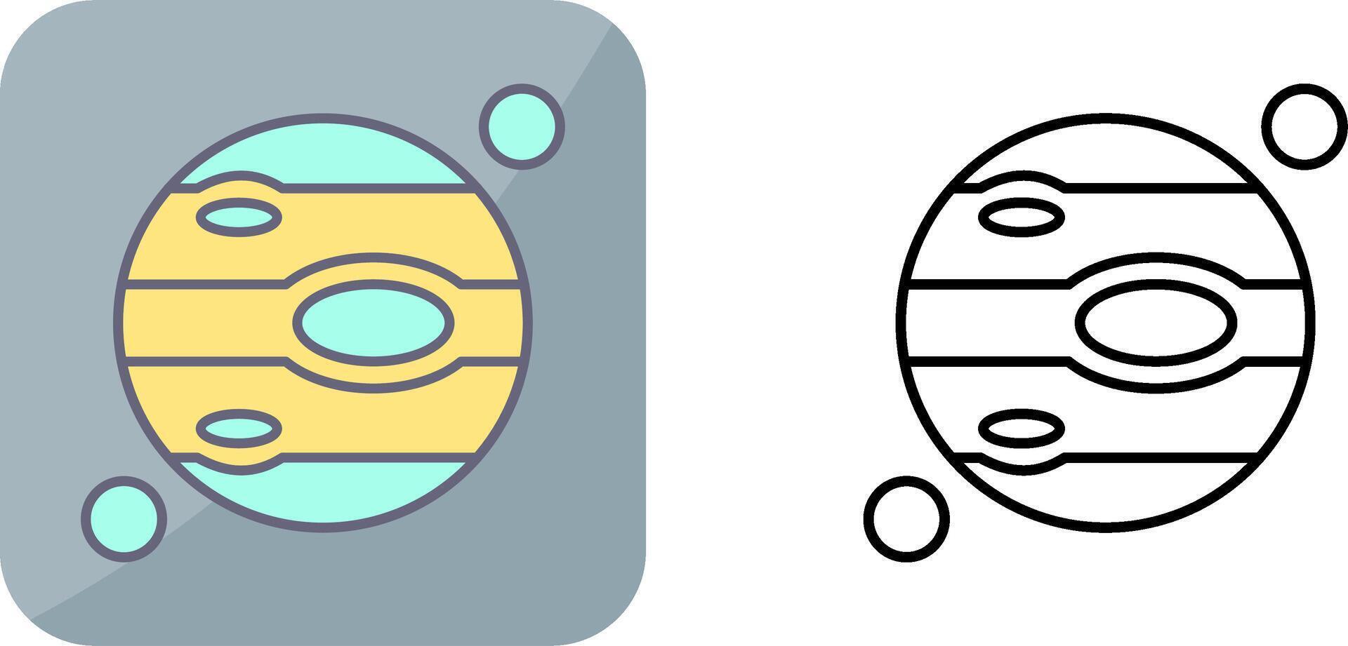 Jupiter Icon Design vector