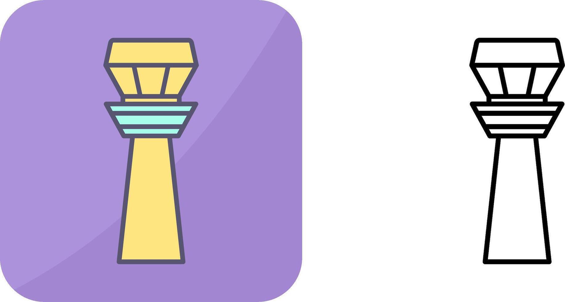 Control Tower Icon Design vector