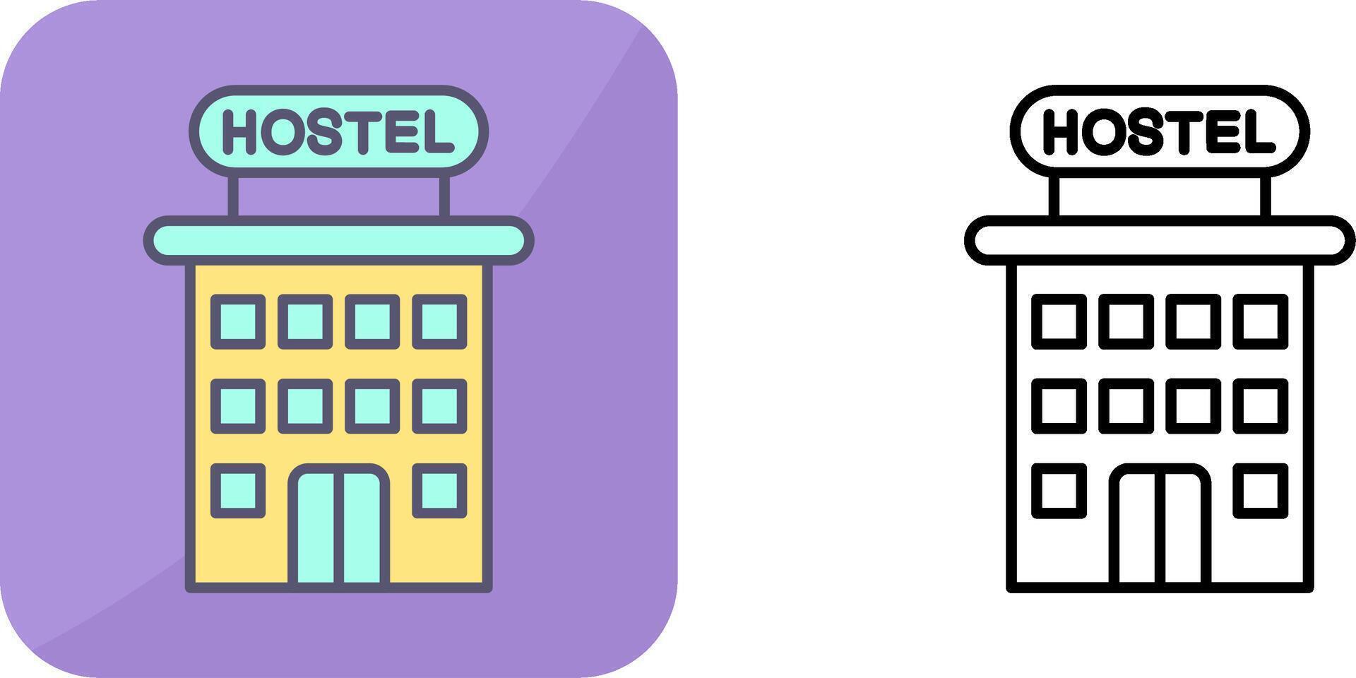 Hostel Icon Design vector