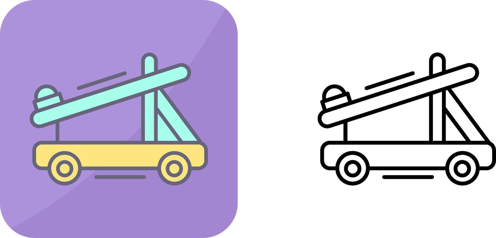 diseño de icono de catapulta vector