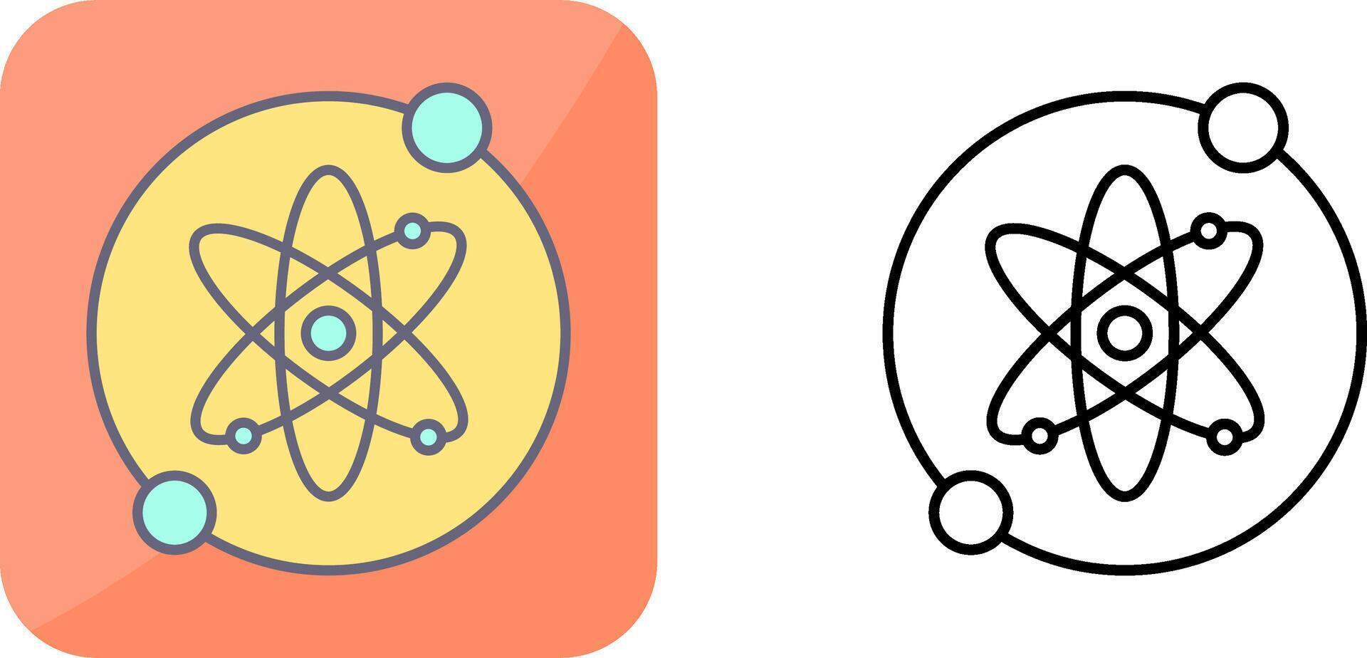Proton Icon Design vector