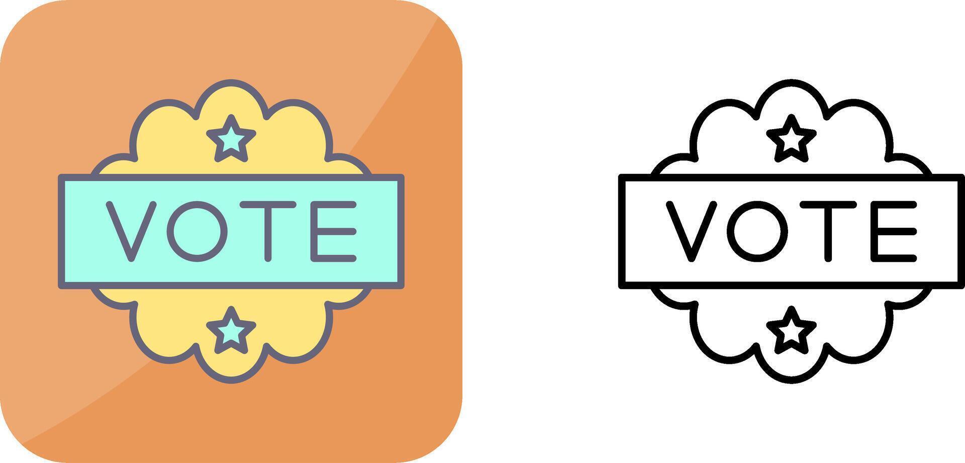 Vote Icon Design vector