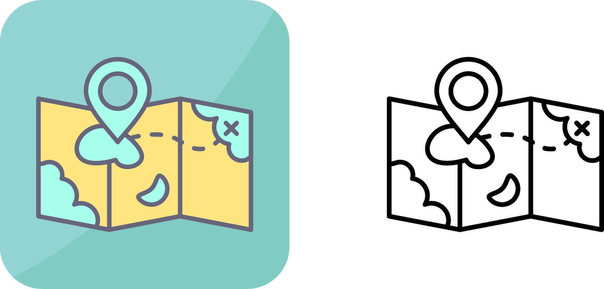 Map Icon Design vector