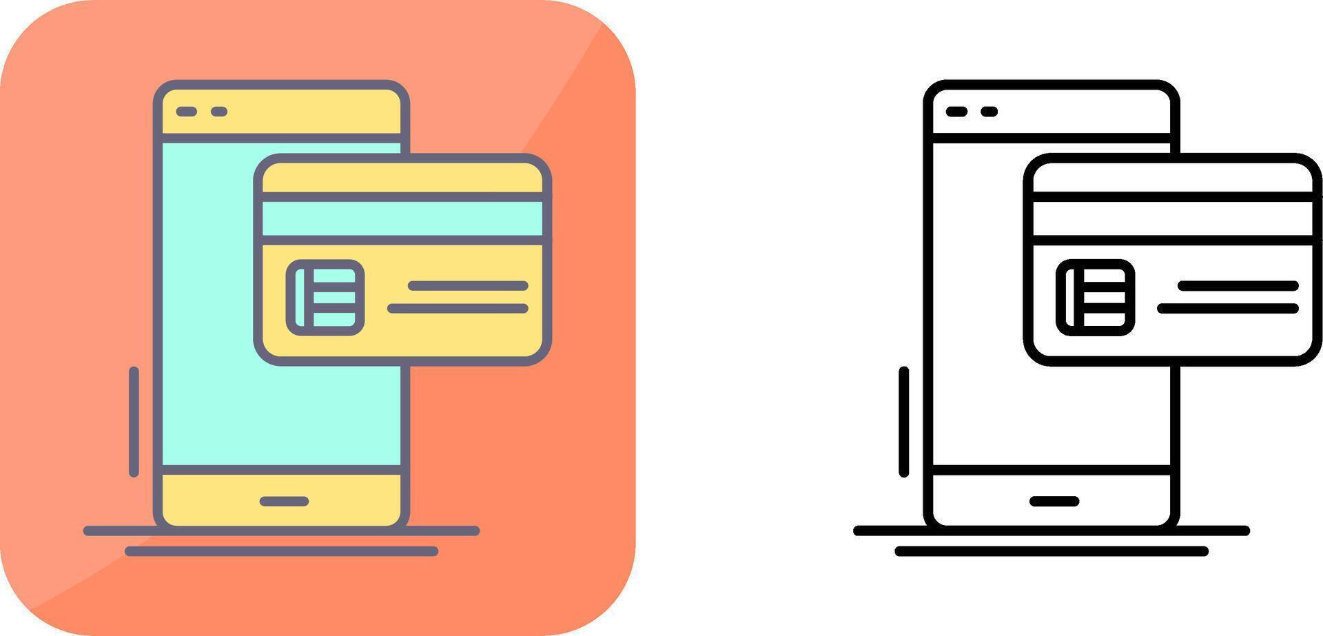 Cashless Payment Icon Design vector