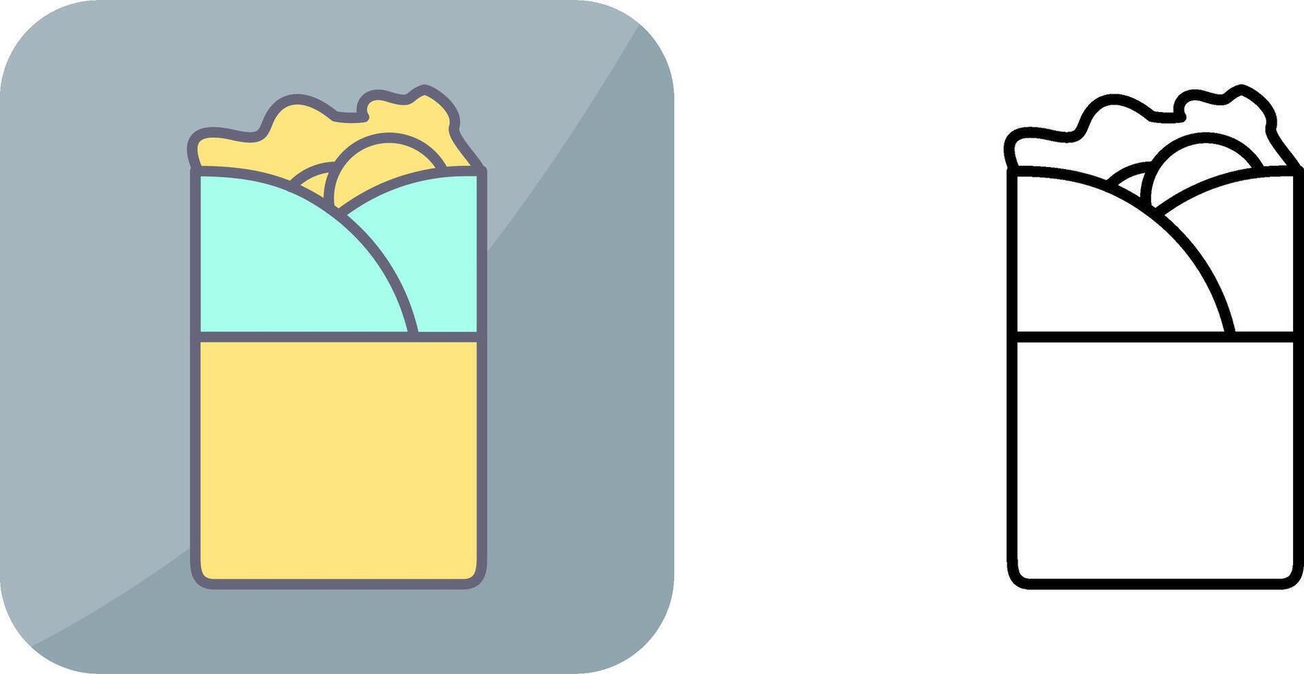 Kebab Icon Design vector