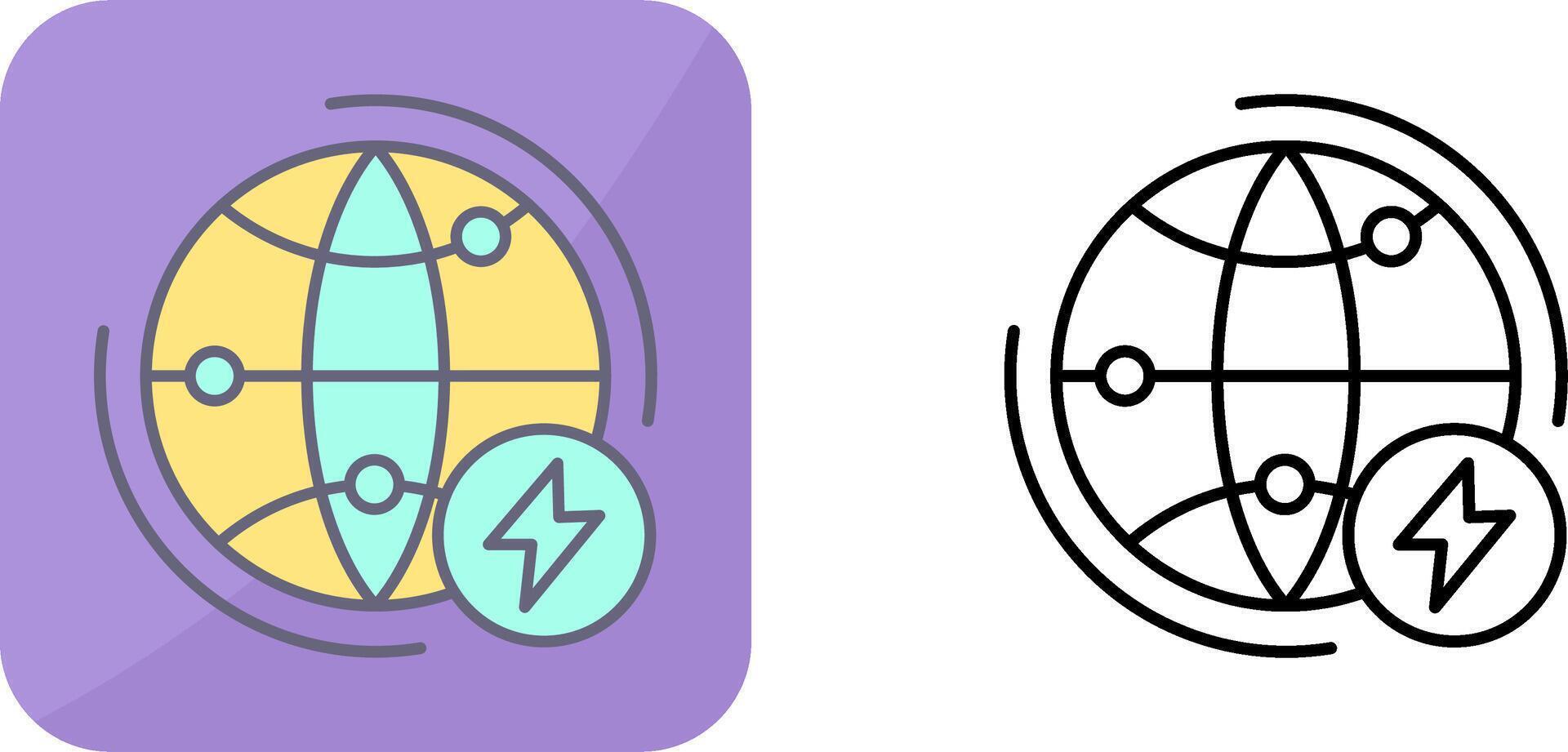 Globe Earth Icon Design vector