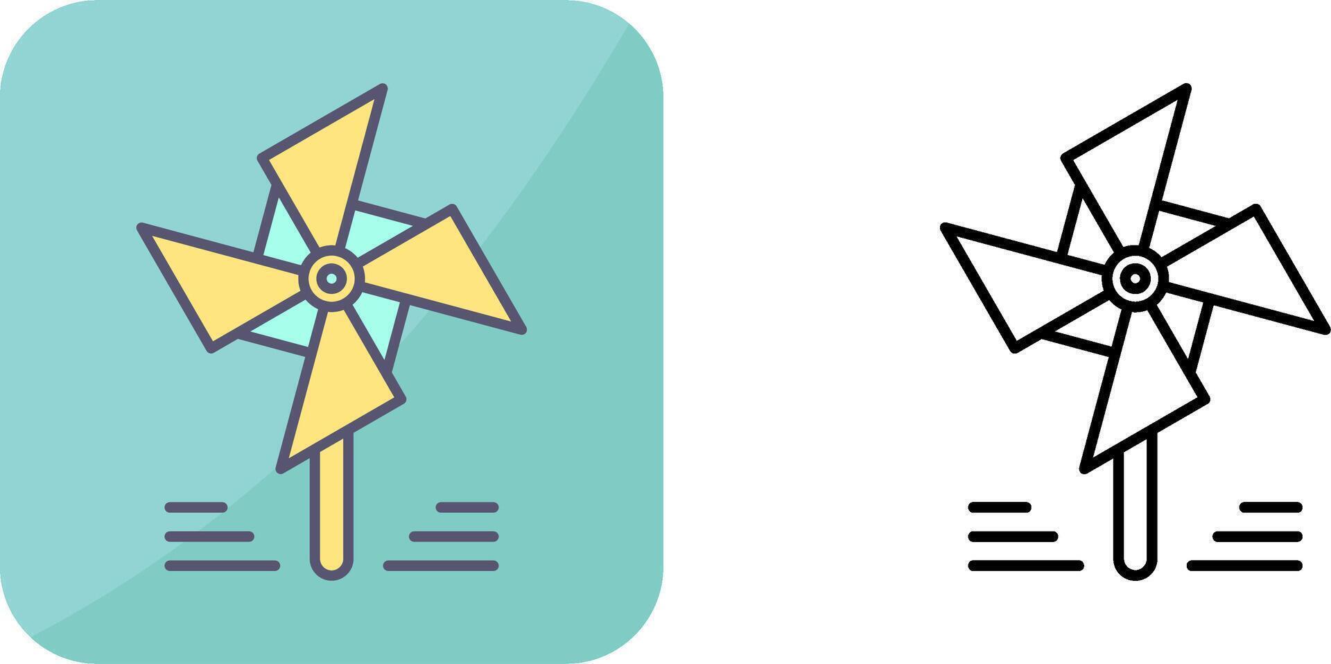 Pinwheel Icon Design vector