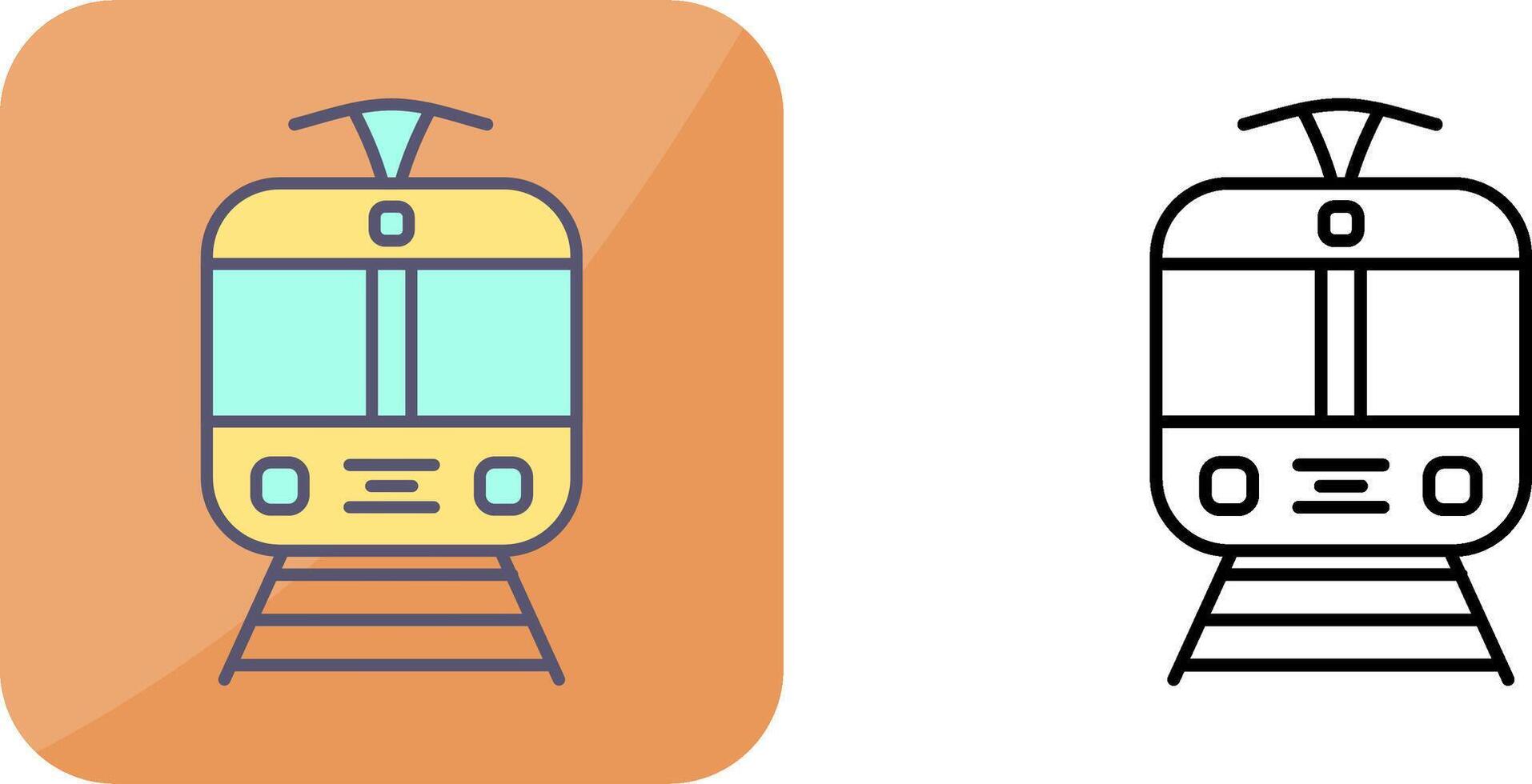 Tram Icon Design vector