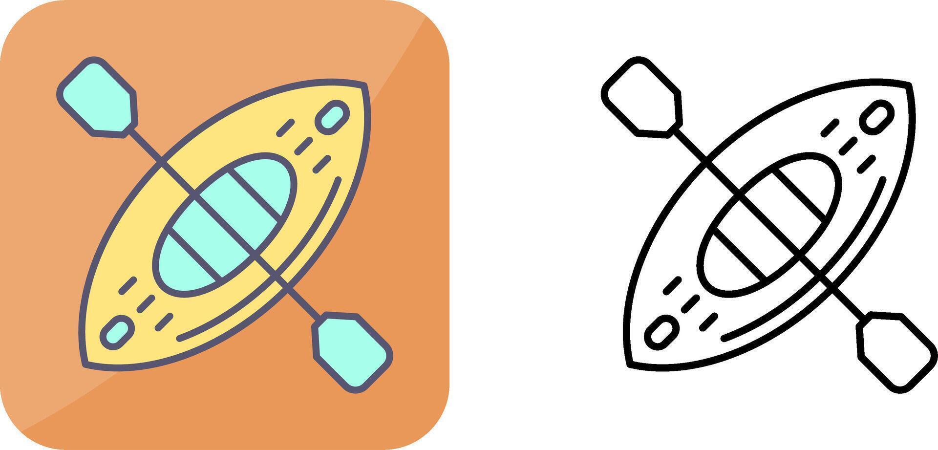 Kayak Icon Design vector