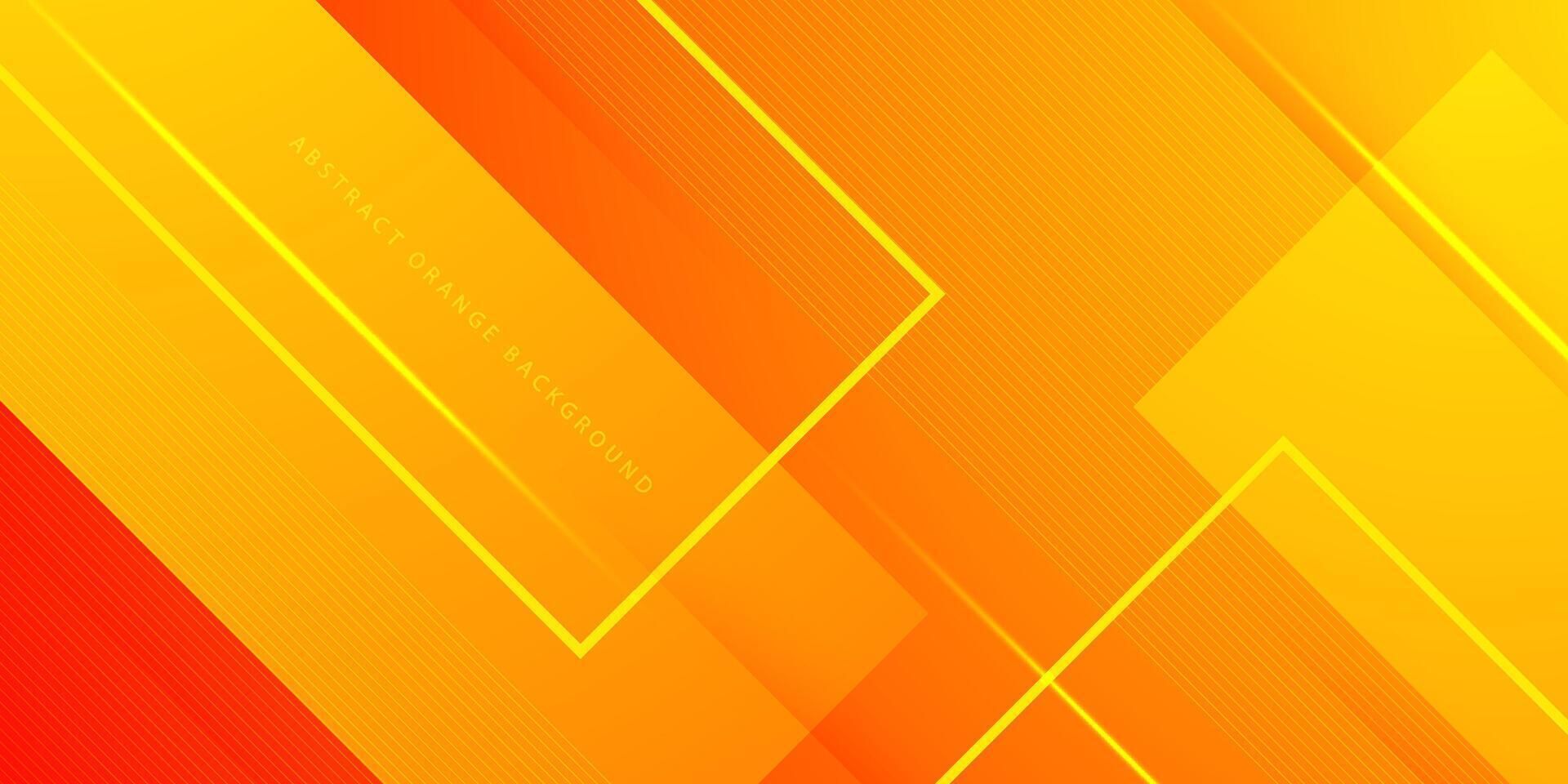 Abstract orange background with shadows and simple square lines. Looks 3d with additional light. suitable for posters, brochures, e-sports and others. Eps10 vector