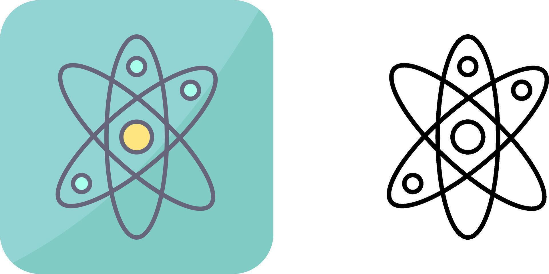 Atom Icon Design vector