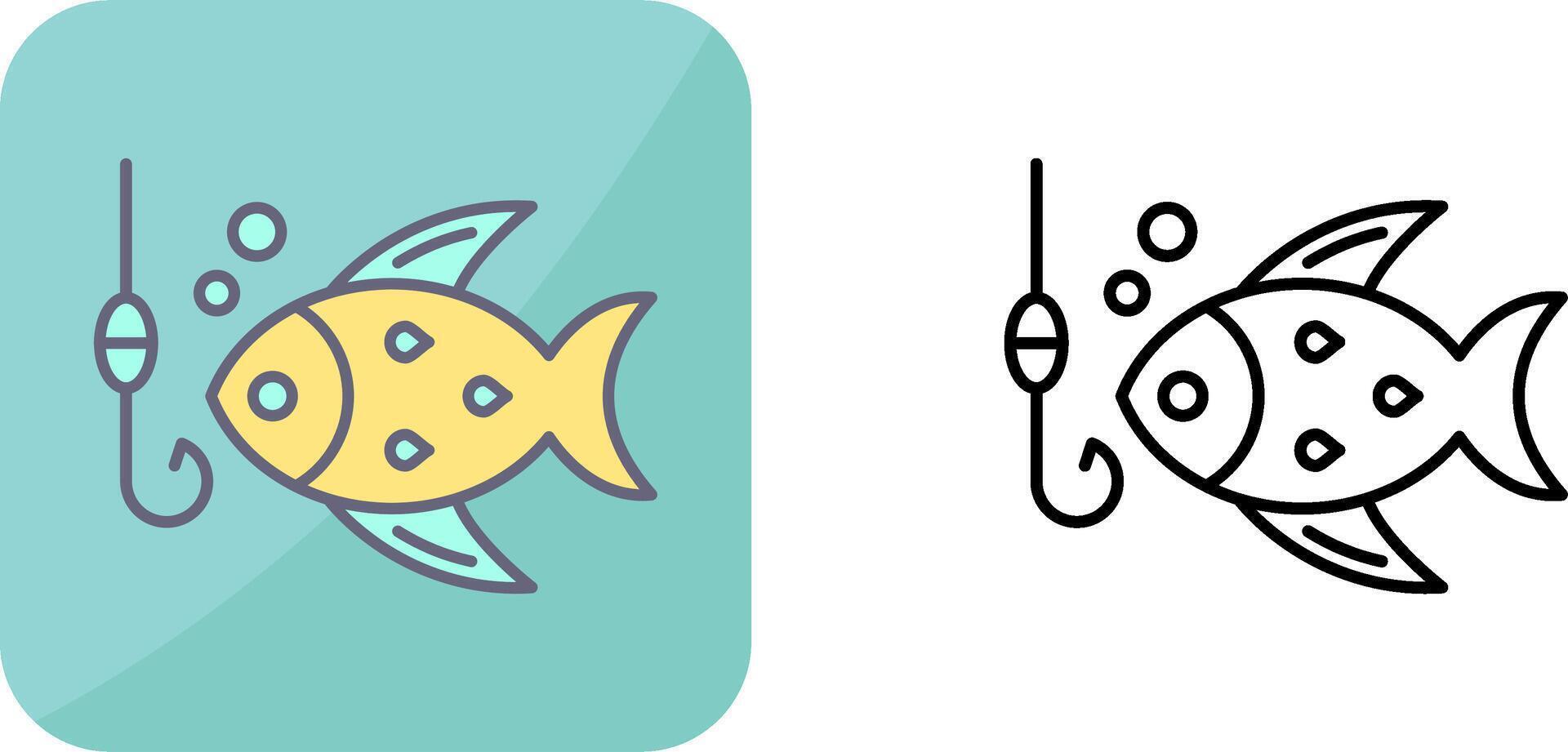 Fishing Icon Design vector