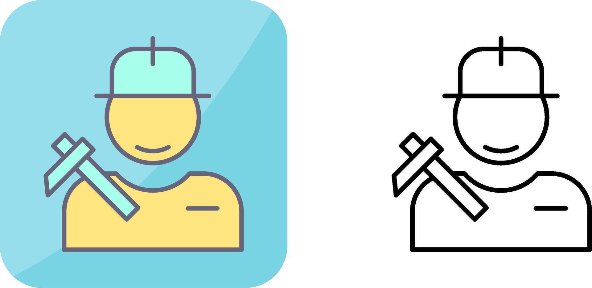 Worker Icon Design vector