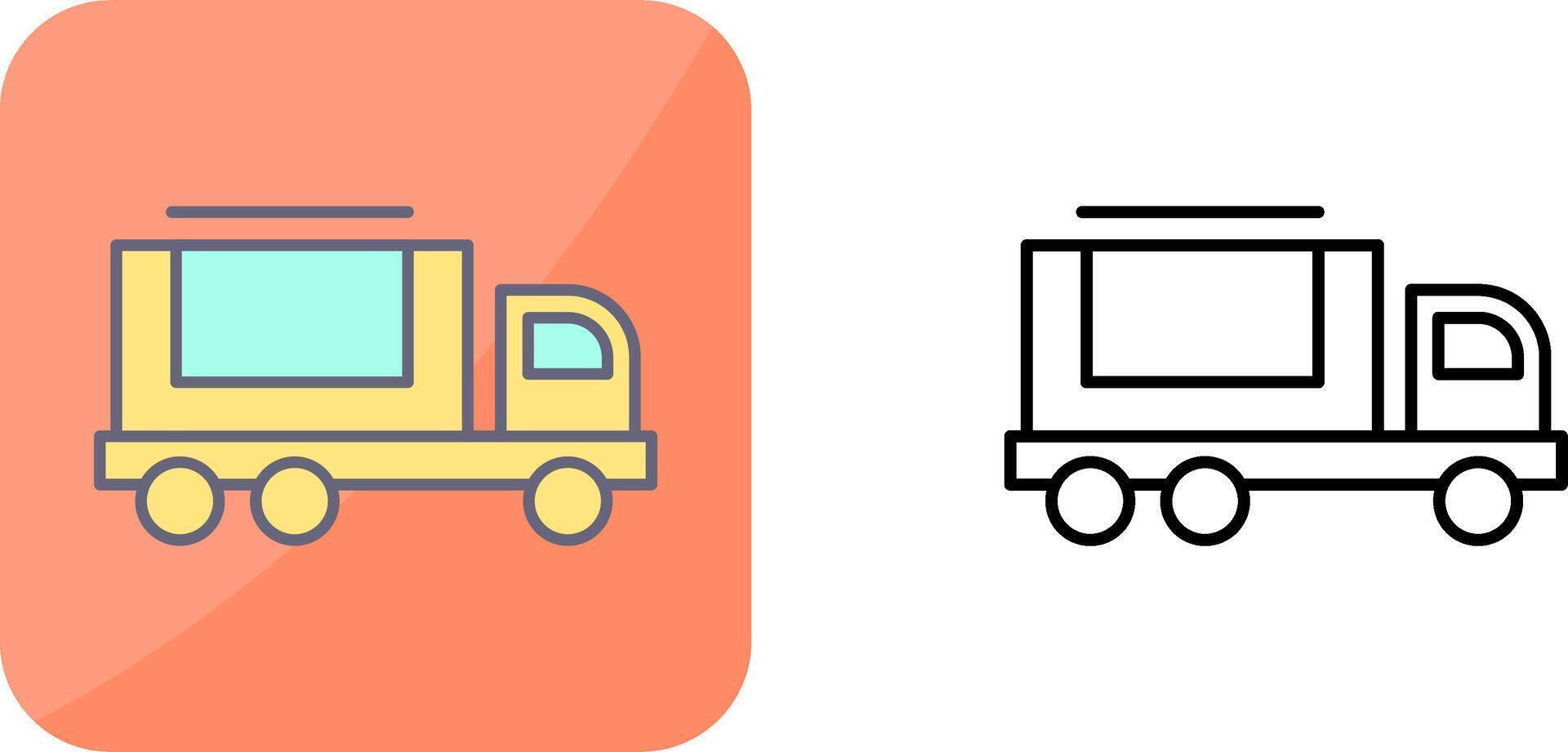 Cargo Truck Icon Design vector