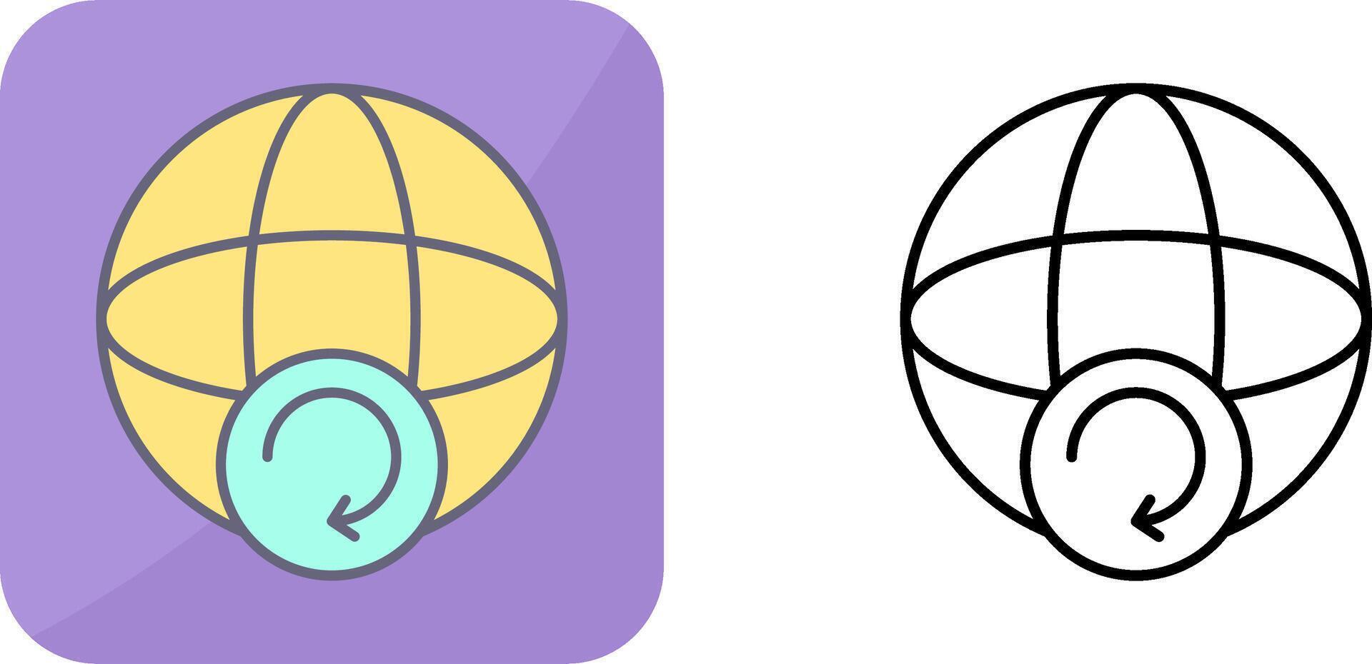 Earth Icon Design vector
