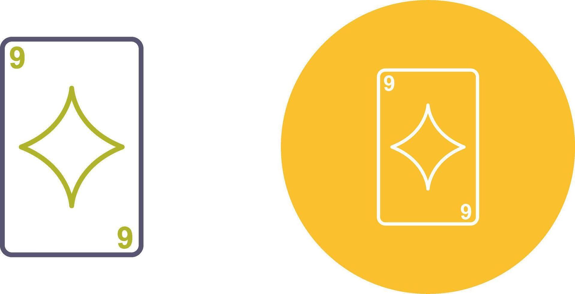 Diamonds Card Icon Design vector