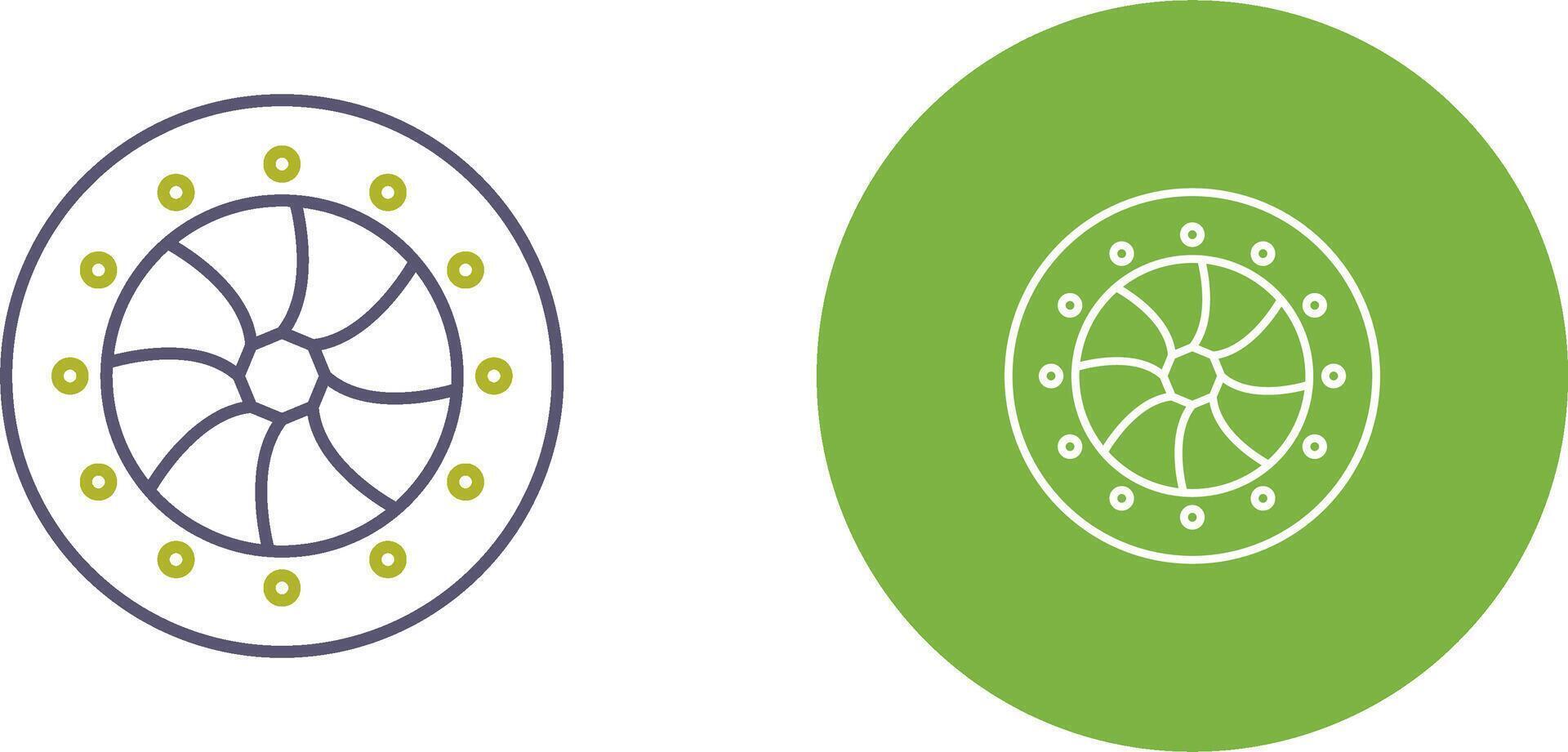 Unique Optical Diaphram Icon Design vector
