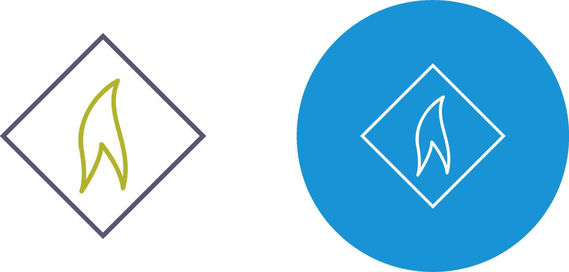 Flammable Material Icon Design vector