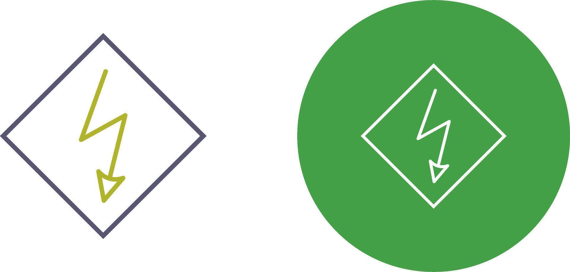 High Voltage Icon Design vector