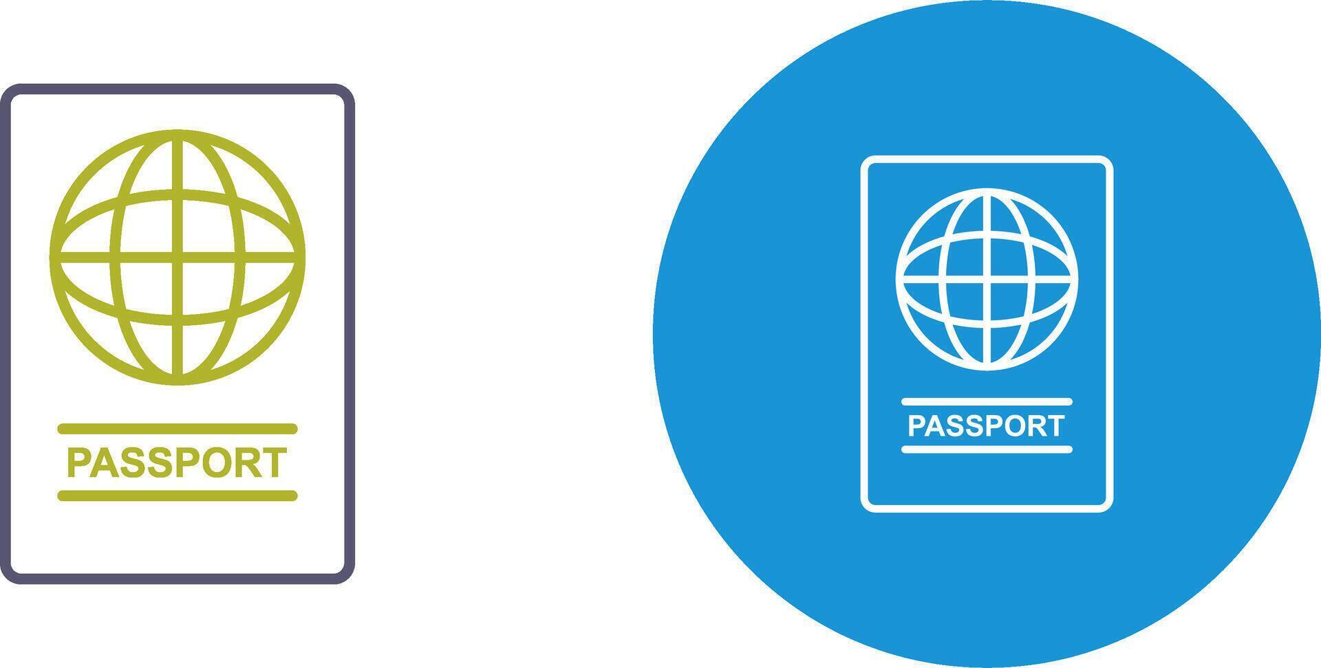 Passport Icon Design vector