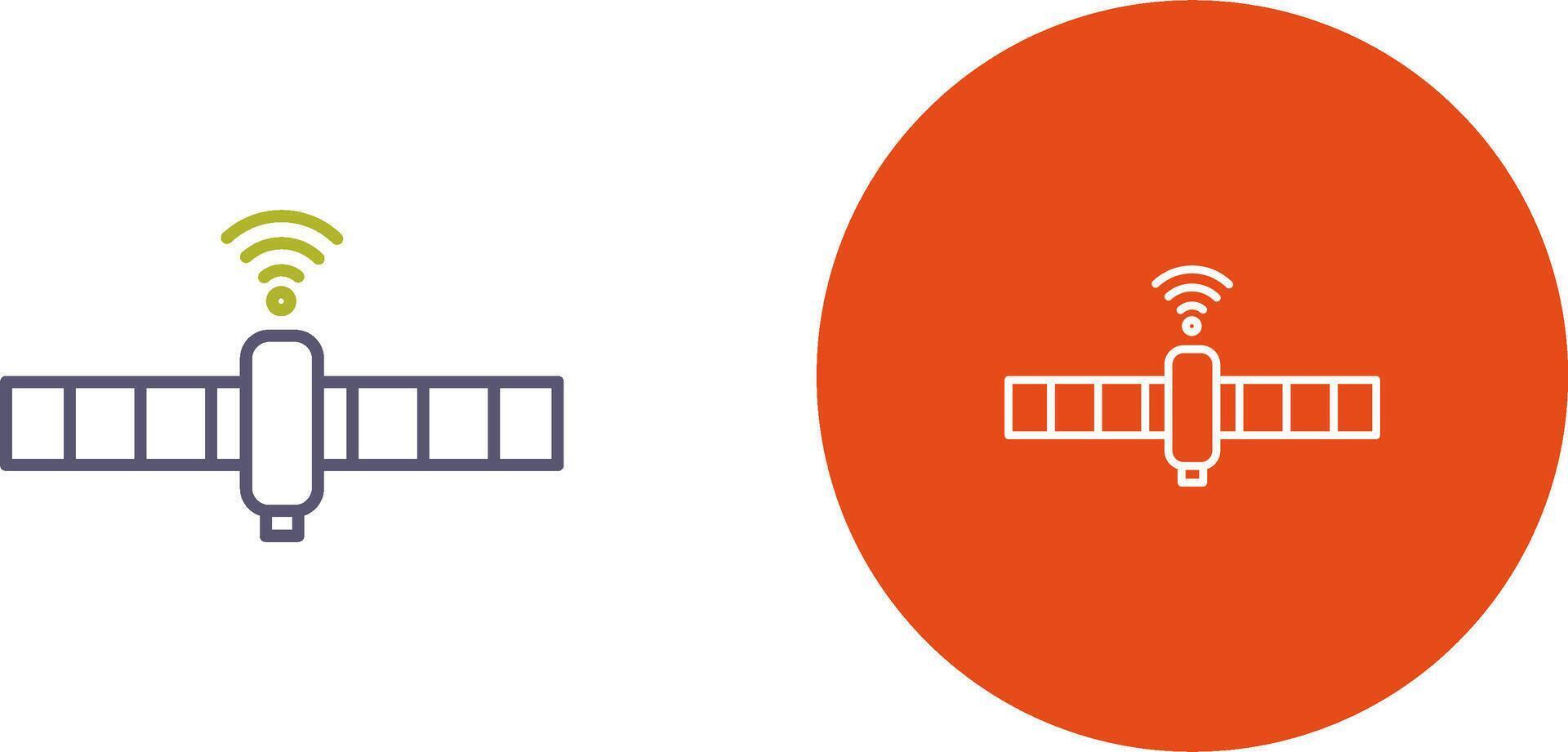 Unique Satellite Icon Design vector