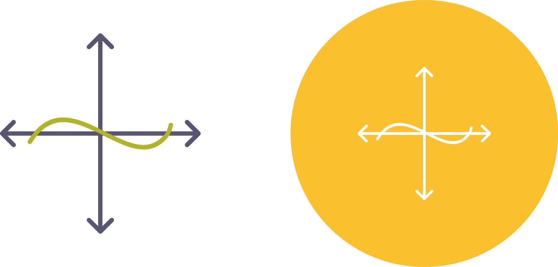 Unique Graph Icon Design vector