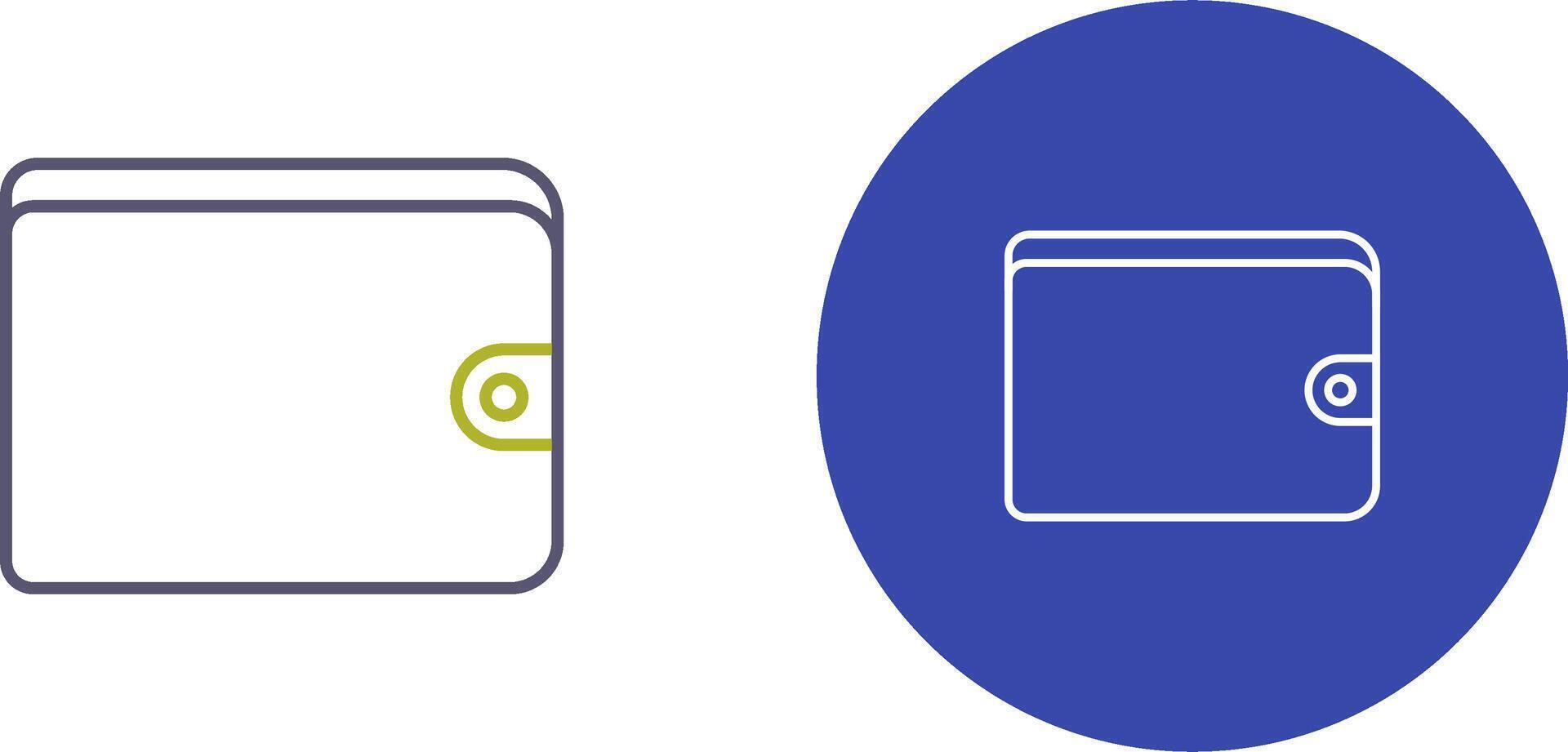 Unique Wallet Icon Design vector