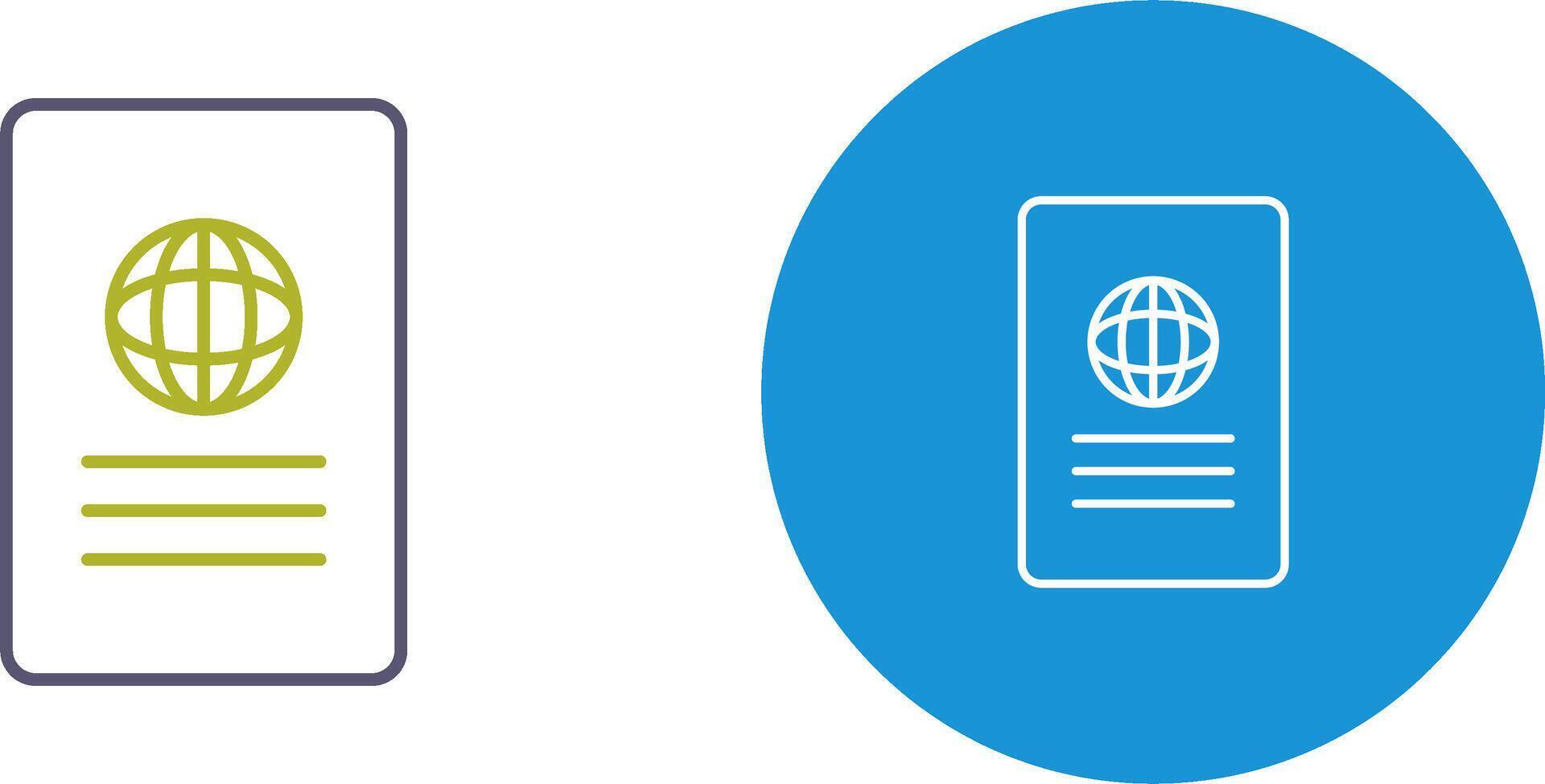 Unique Global Report Icon Design vector