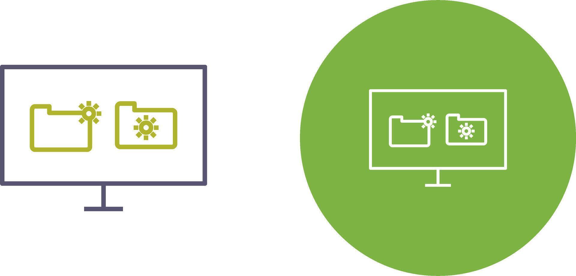 Unique Corrupted Data Icon Design vector