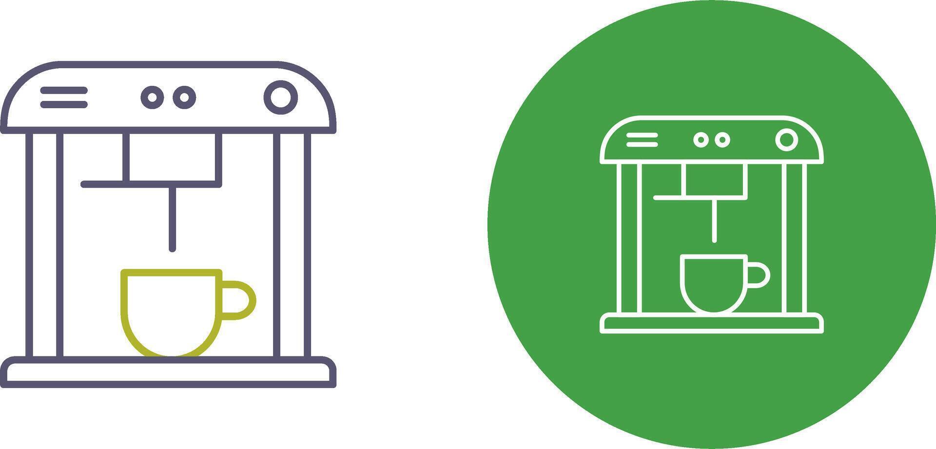Unique Coffee Machine Icon Design vector