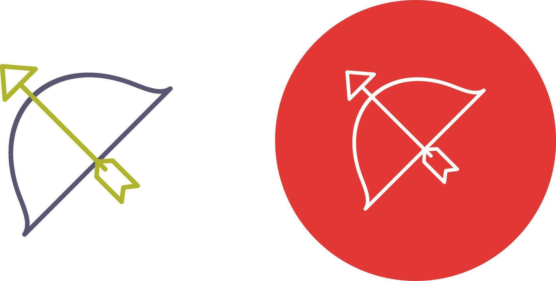 Unique Archery Icon Design vector