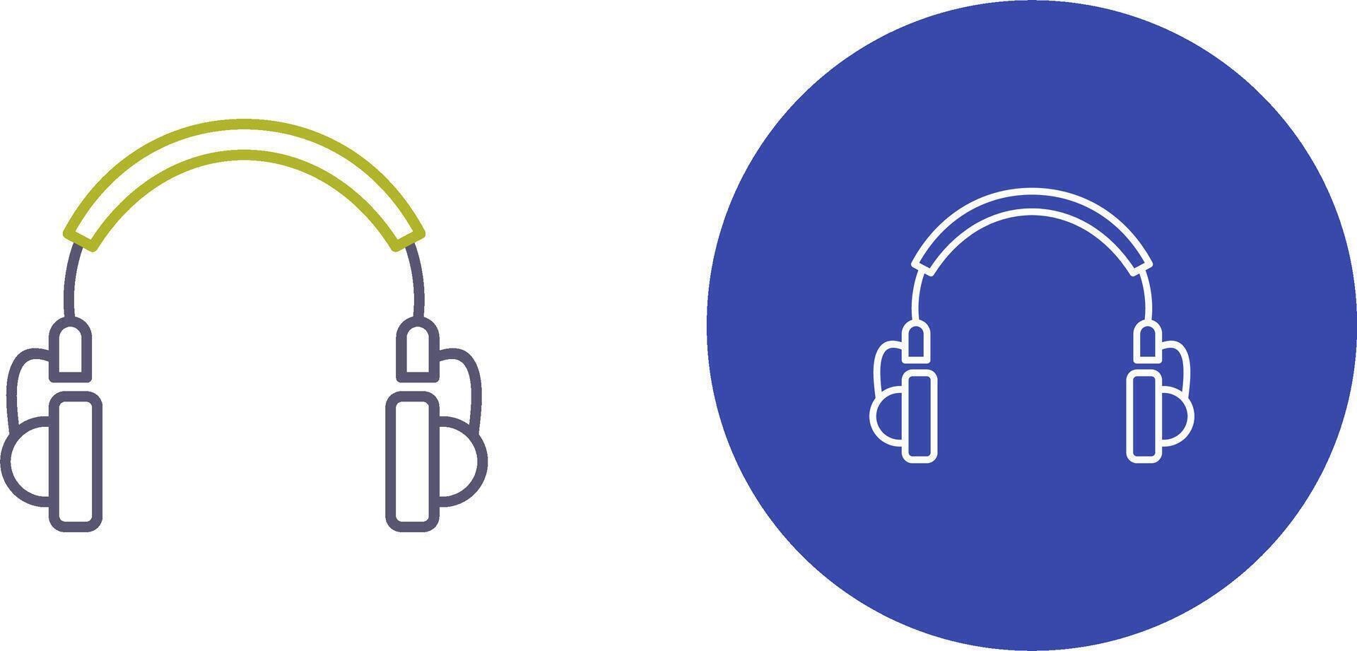 Unique Headphones Icon Design vector